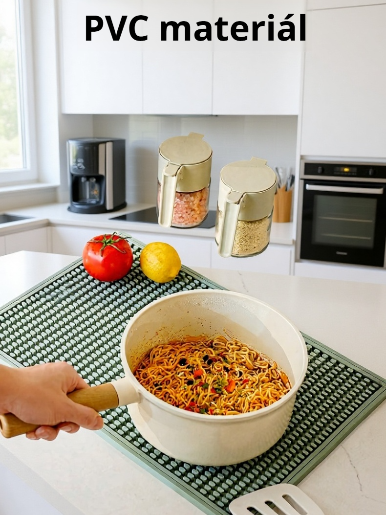 Domácí silikonová podložka pod hrnek, odvodňovací, tepelně izolační