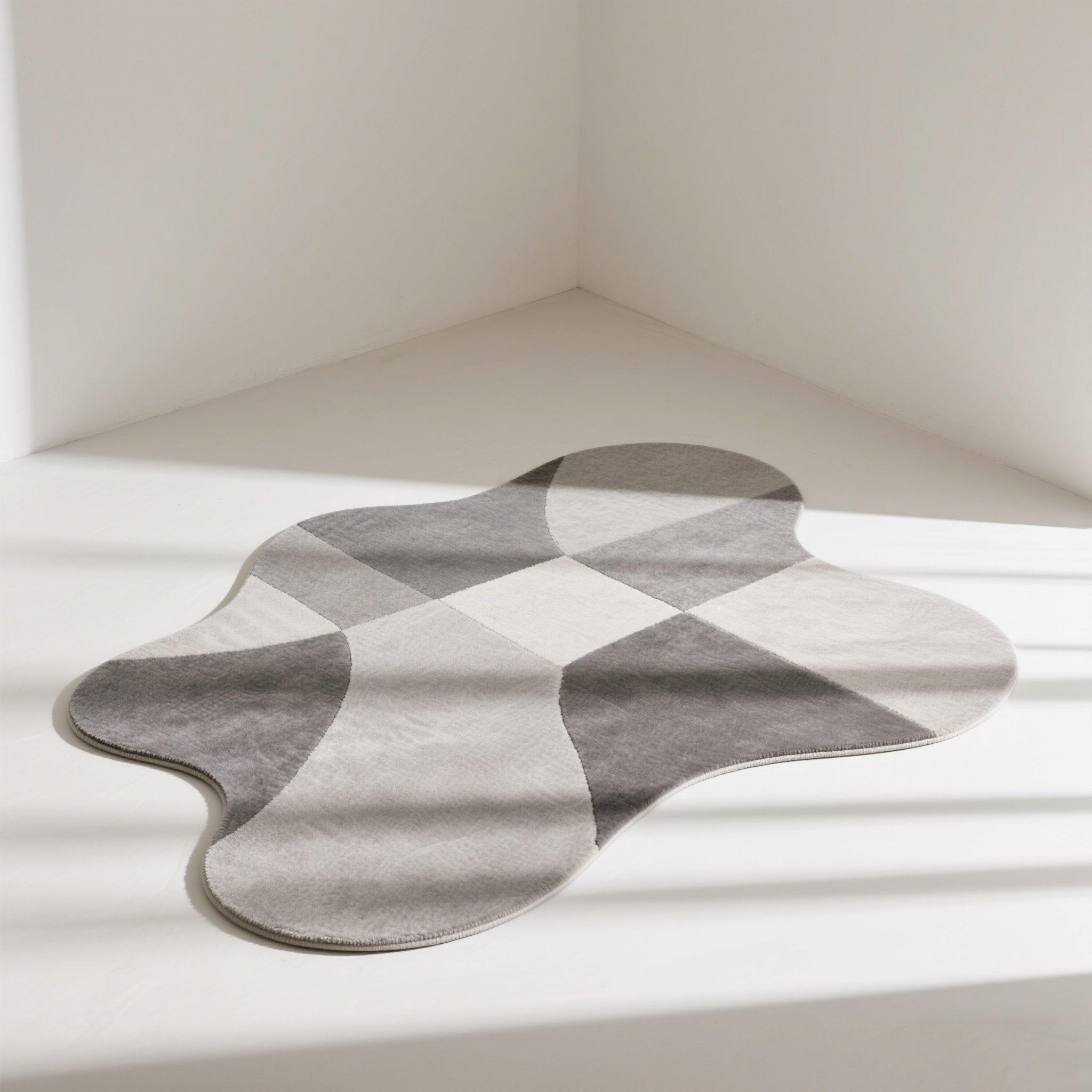 デザイン変形ラグ 