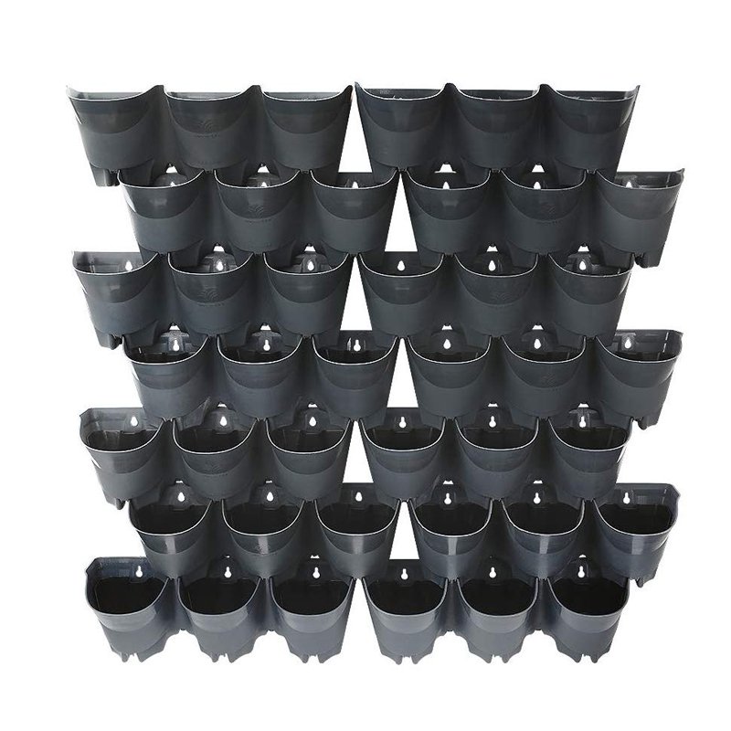 垂直壁面に点滴灌漑付き自動灌漑植木鉢ホルダー