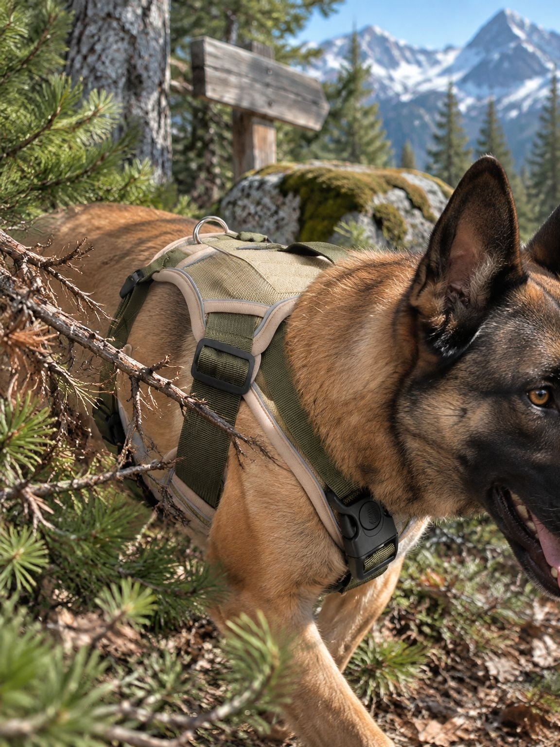Robuste Reflexionsleine für große Hunde bei Outdoor-Spaziergängen