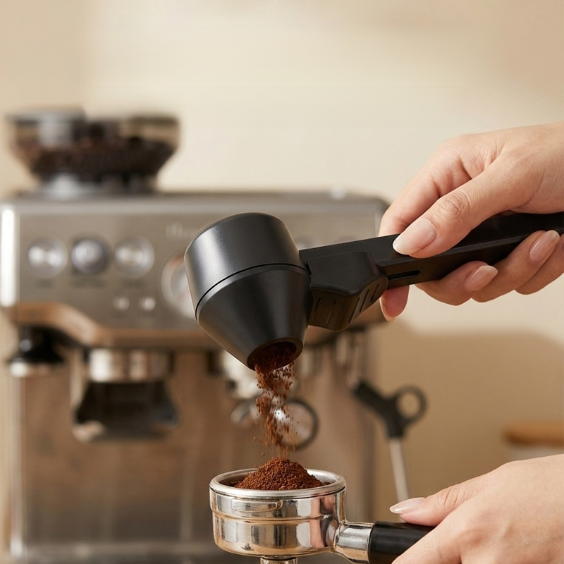 漏れ防止 大容量 コーヒー丸スプーン 長柄 滑り設計