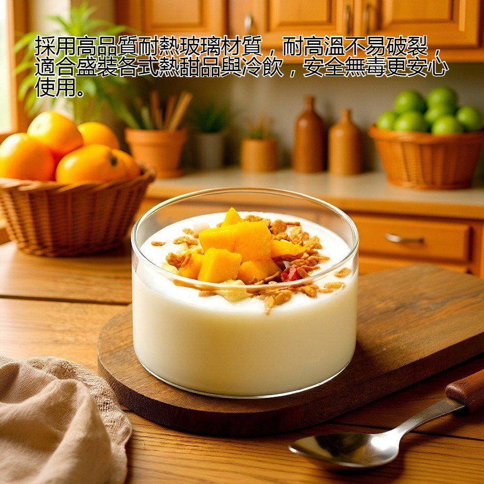 耐熱圓形玻璃甜品碗