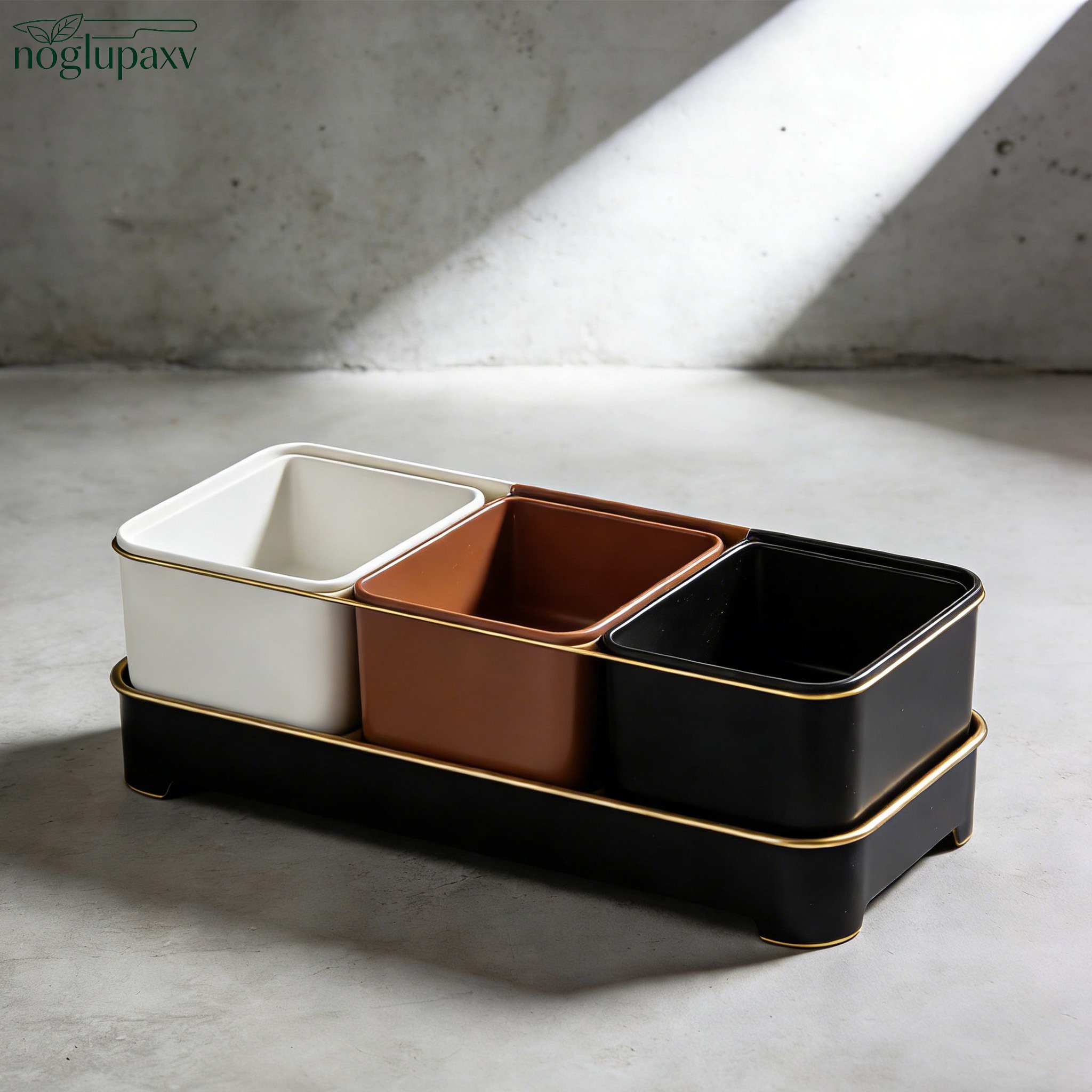 組合式分格調味盒六件裝全景展示