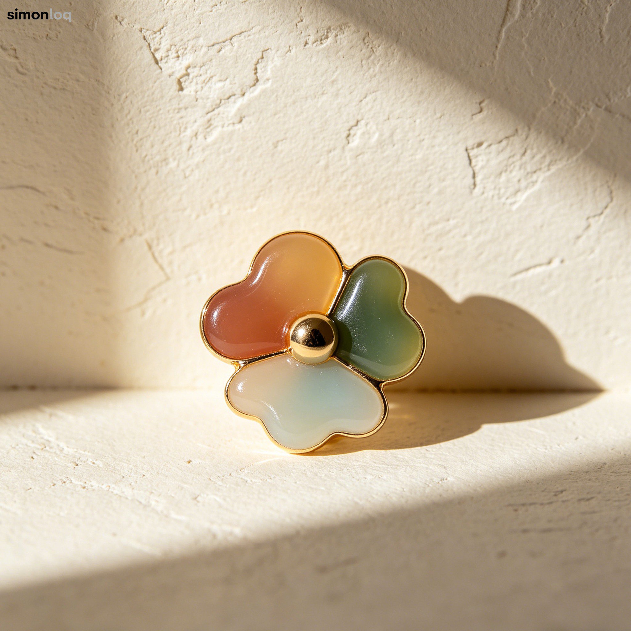 花形のブローチ（5個）