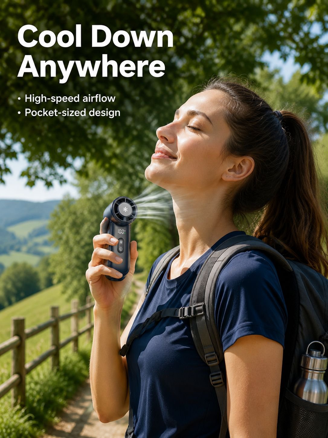 Outdoor Portable High-Speed Handheld Fan