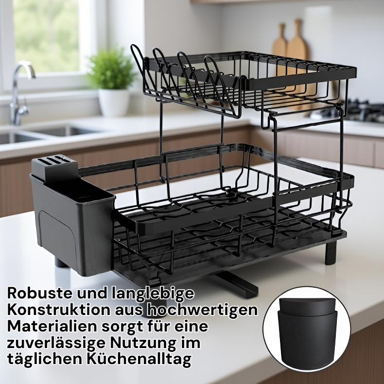 Küchengeschirrablage mit großem Fassungsvermögen