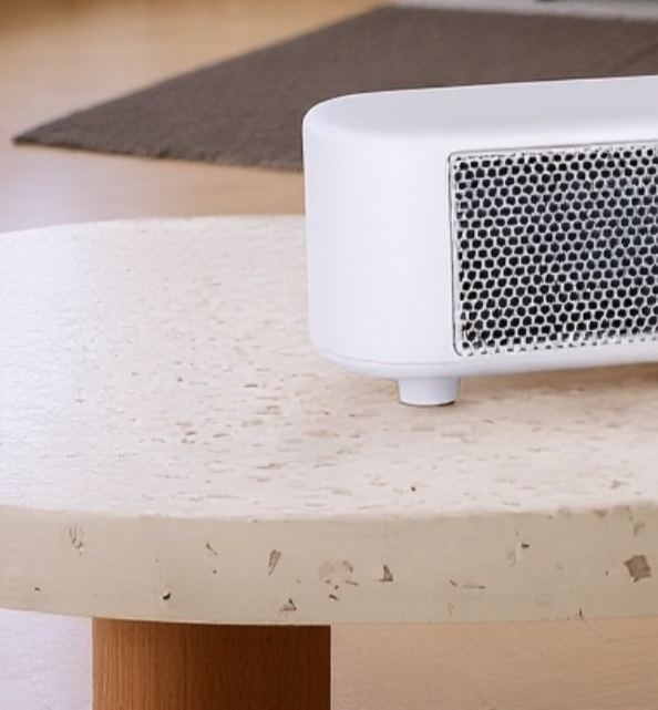 안전 설계된 가정용 전기히터 측면 이미지