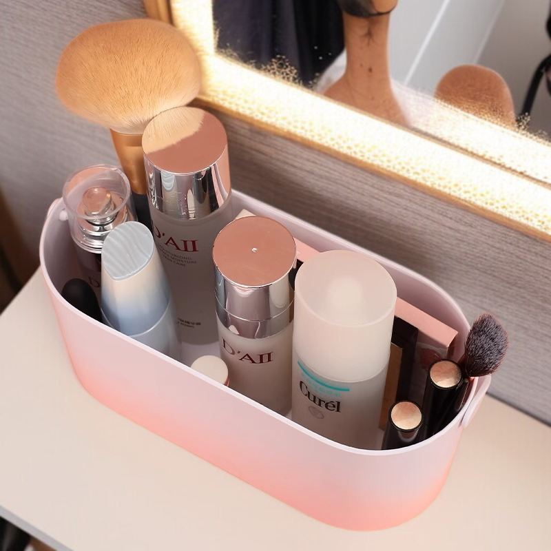 휴대용 환색 메이크업 거울 수납 케이스 학생 기숙사 탁상용 Led 램프 충전 탁상용 메이크업 거울 케이스