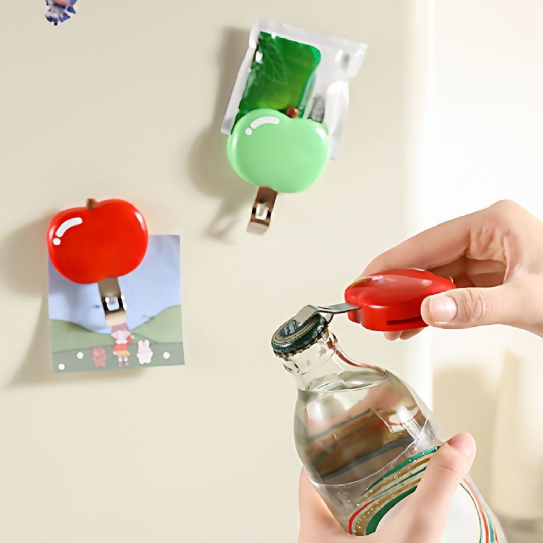 Magnetic Multifunctional Apple Bottle Opener
