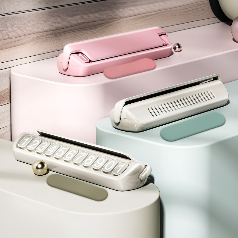 ป้ายจอดรถชั่วคราวแบบหรูสำหรับรถยนต์ พร้อมเบอร์ติดต่อย้ายรถ