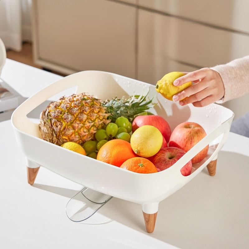 일본식 다용도 그릇선반 플라스틱 수납함 싱크대 수납선반 물빠짐 그릇선반 파티션 수납 그릇 접시 그릇 바구니