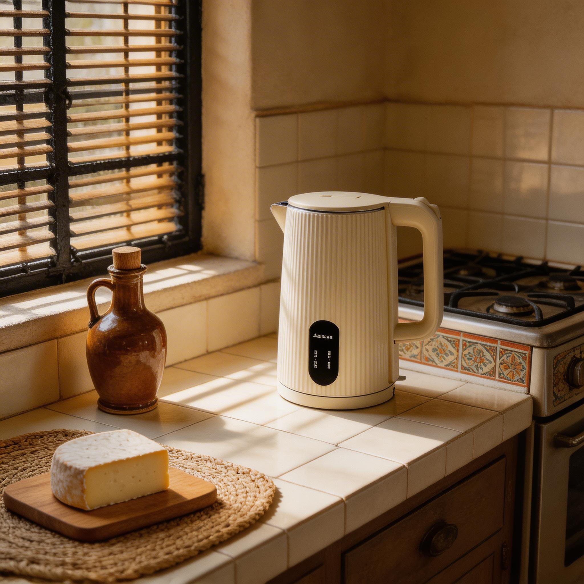 Hervidor eléctrico doméstico de gran capacidad de acero inoxidable con apagado automático