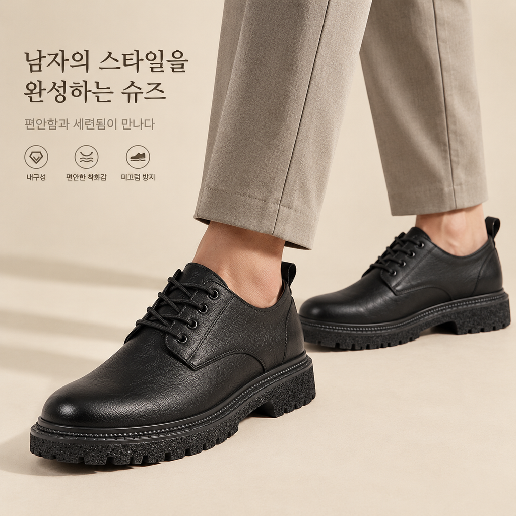 남성 비즈니스 캐주얼 가죽 구두