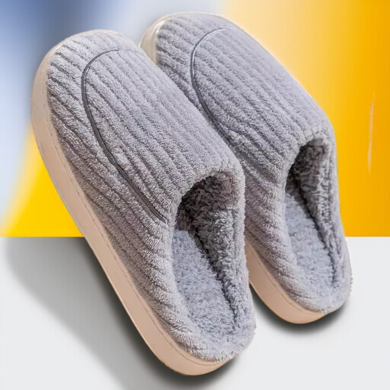 毛絨保暖防滑棉拖鞋