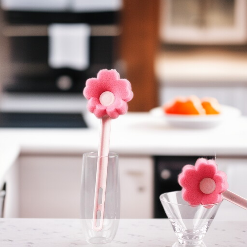 Multifunktionale Tassenbürste Niedliche Blumen