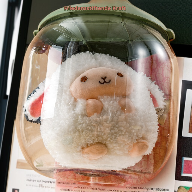 Transparenter Kunststoffhocker, multifunktionaler Kinderpuppen-Aufbewahrungshocker, Wohnzimmer-Schuh