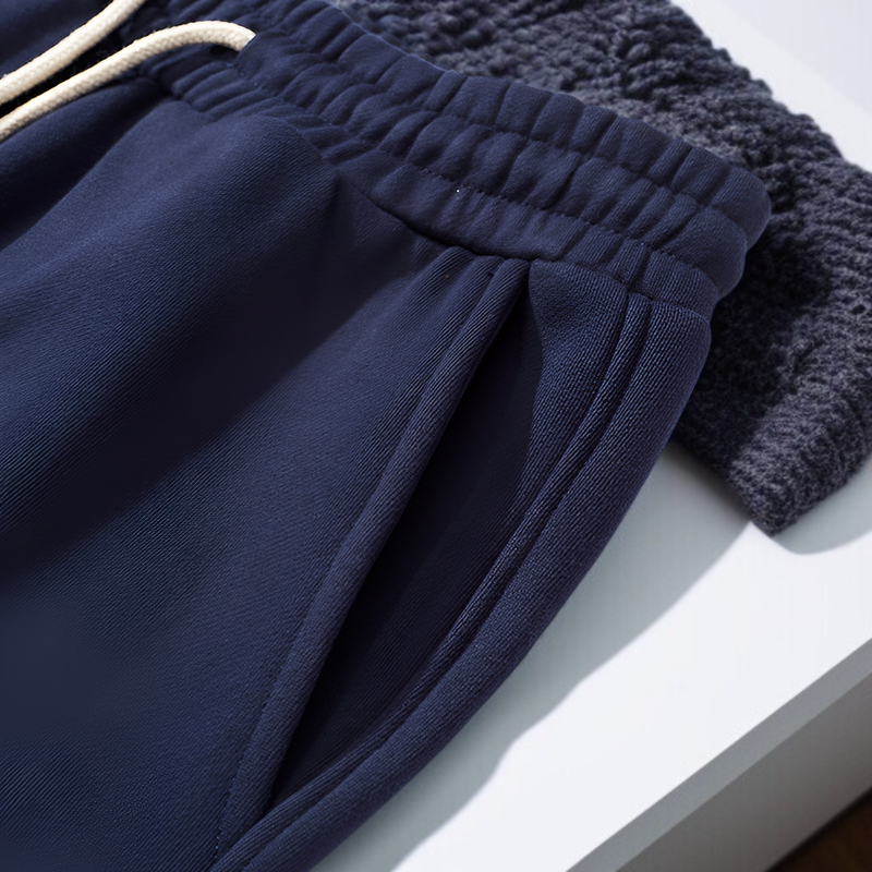 重厚360g裏起毛ストレートパンツ 男女兼用 ベーシック無地 厚手スポーツカジュアルロングパンツ