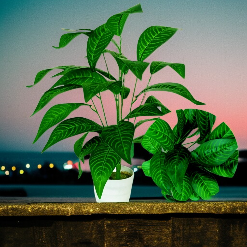 モンステラ人工植物 鉢植え リビングデコレーション