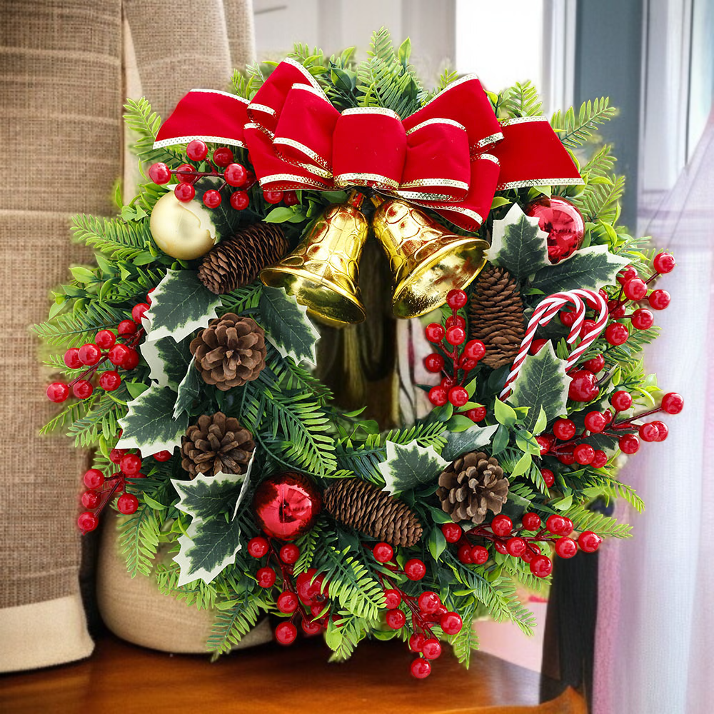 特大クリスマスリースの全体画像