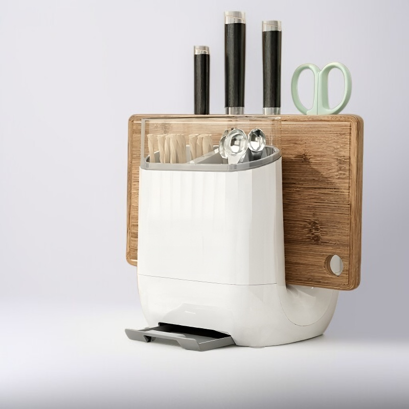 廚房檯面菜板筷子刀具一體收納架