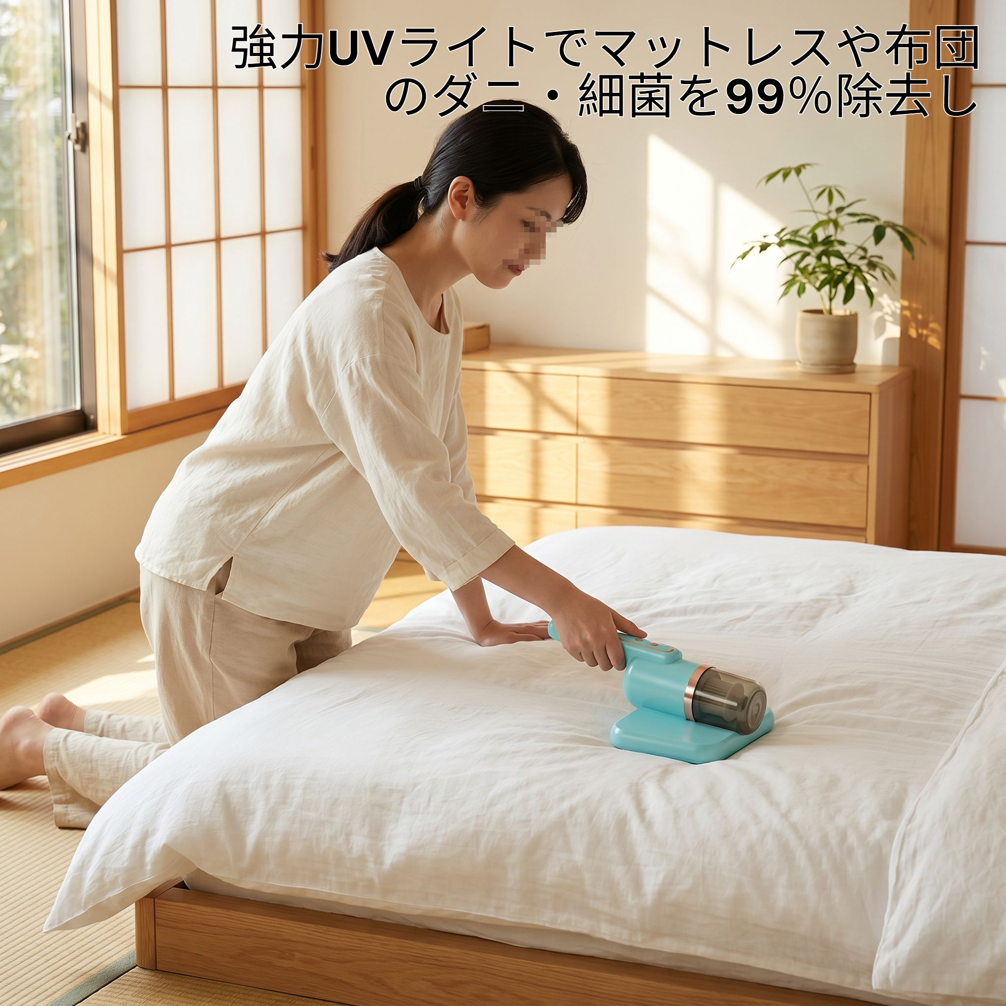 マットレス・布団用ダスト除去殺菌クリーナー 家庭用UVダニクリーナー