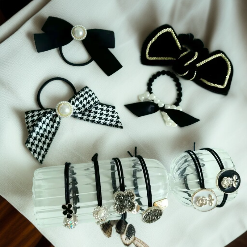  VivaV Hound Velvet Ribbon Hair Tie Set (10 Pieces)