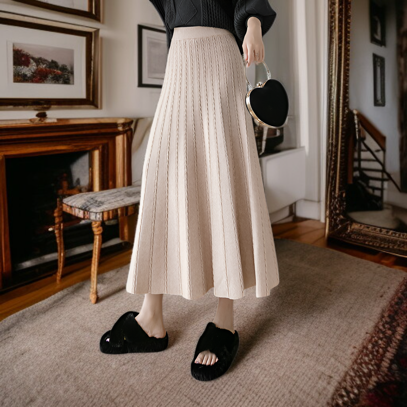 ニットミディスカート