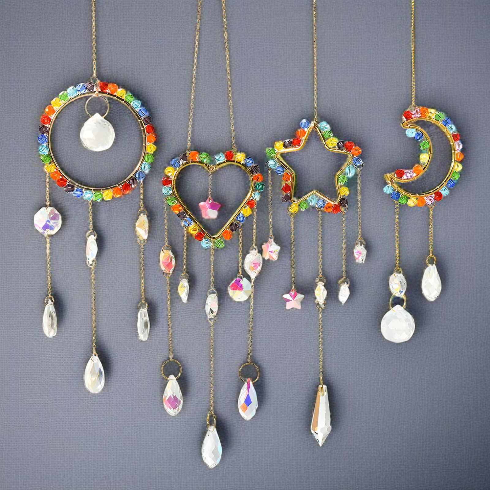 수정 무지개 포몽망 걸이 집 꾸미기 아이디어