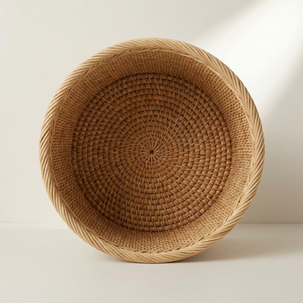 Rattan storage baskets (5 pieces)