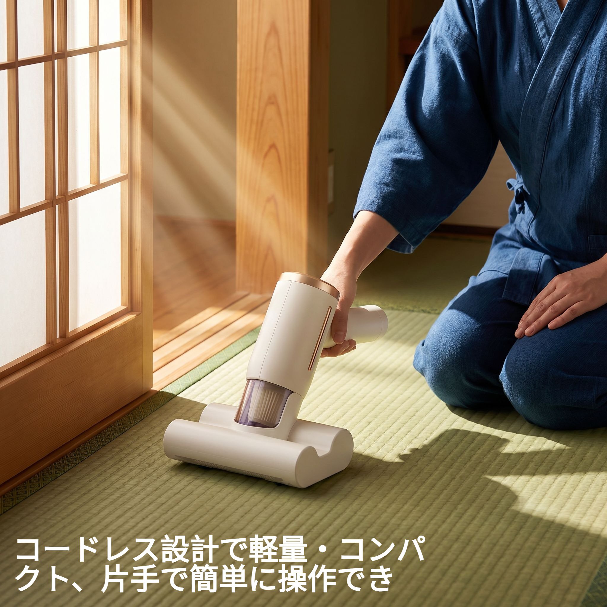 ハンディワイヤレスベッド専用ダニ取り掃除機