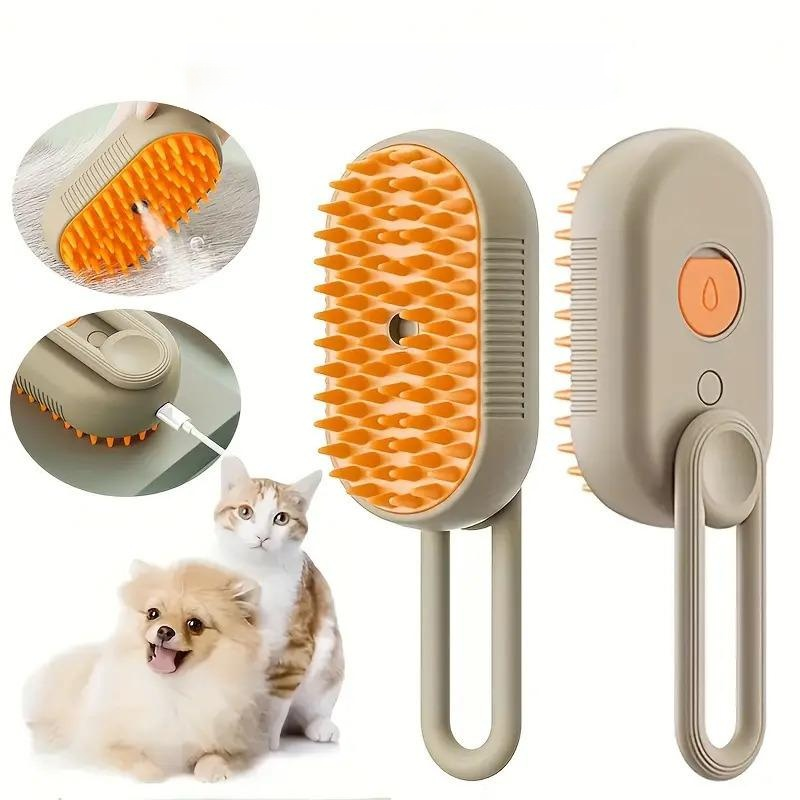 Brosse de toilettage pour animaux à vapeur électrique