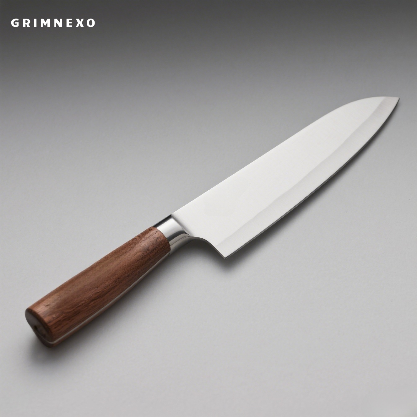 High-quality kitchen knife slicing fresh ingredients