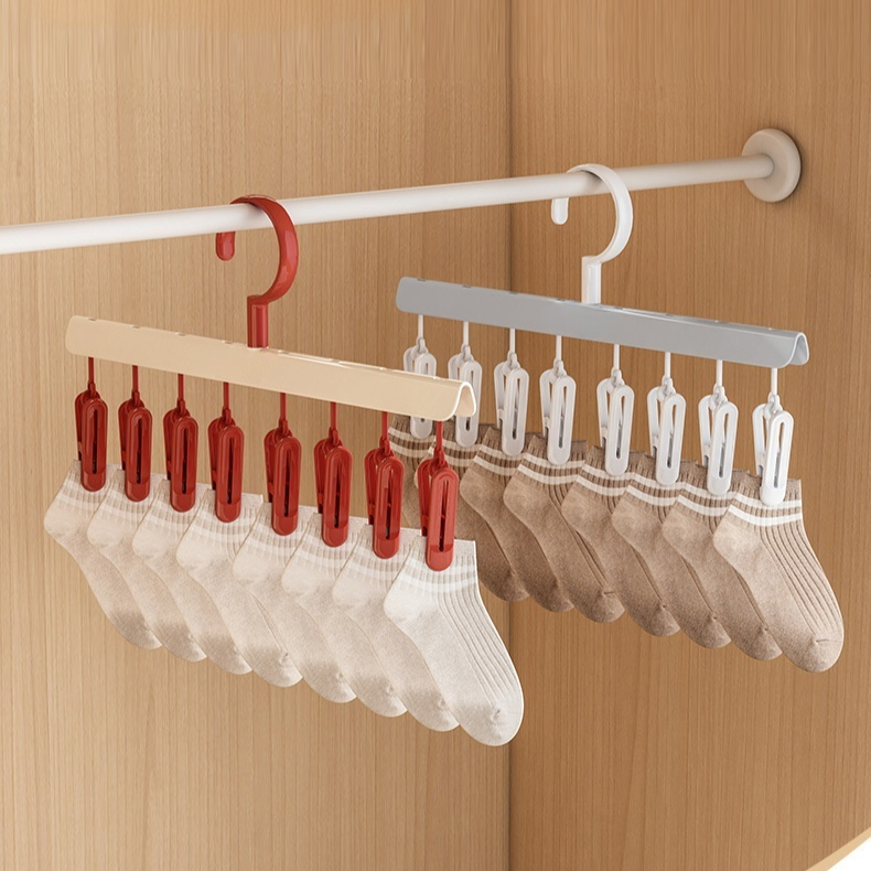 Multi-functional Clothes Hanger with Clips
