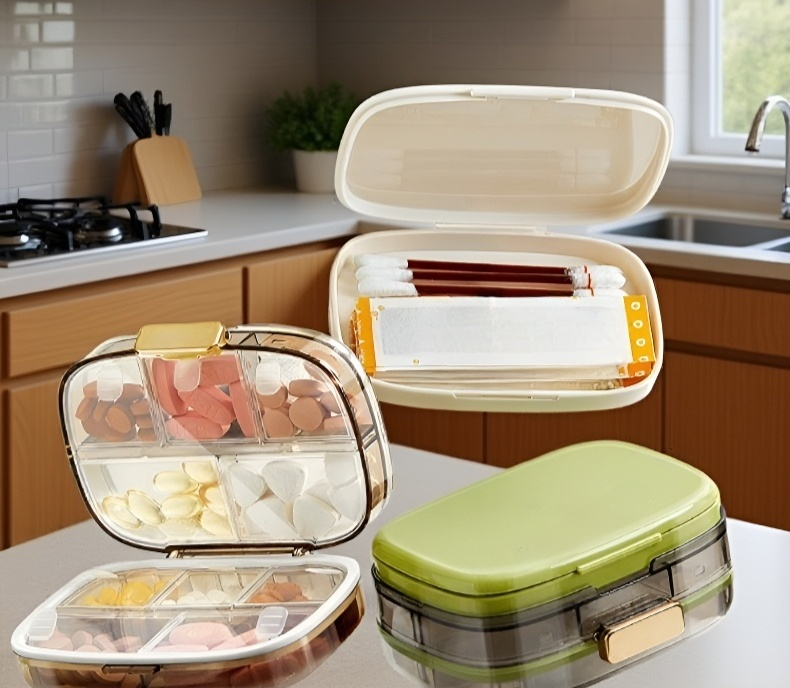 適合老人及兒童使用的安全藥盒