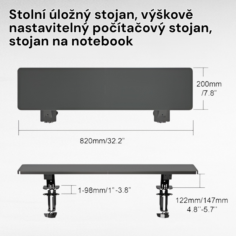 Nastavitelný stolní stojan na notebook 
