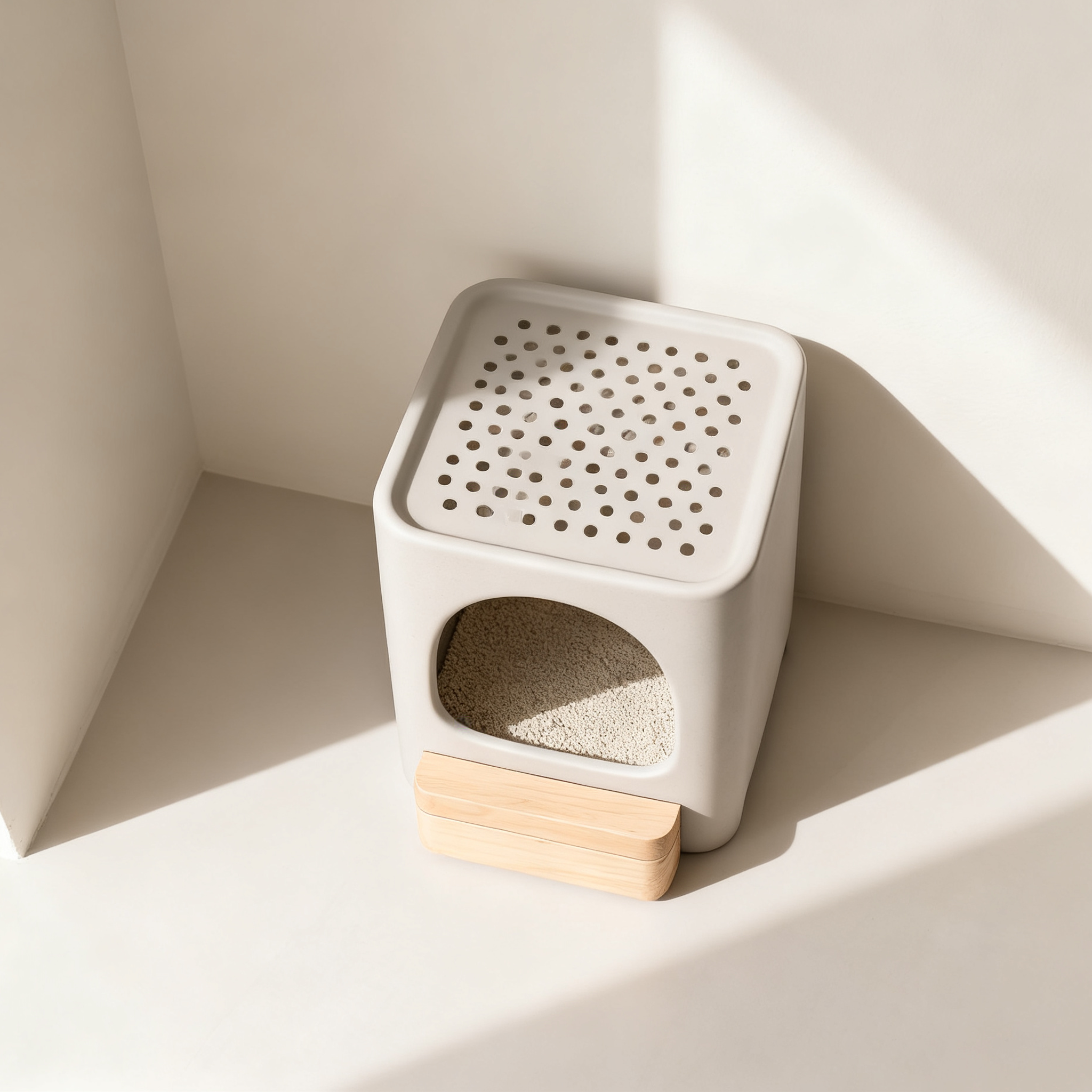 미니멀 수지 고양이 화장실