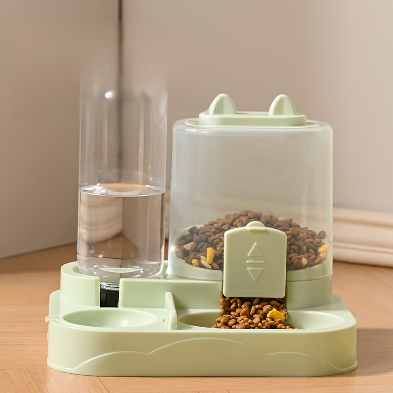 반려동물 급수기 고양이 사료 그릇 다기능 접이식 야외용