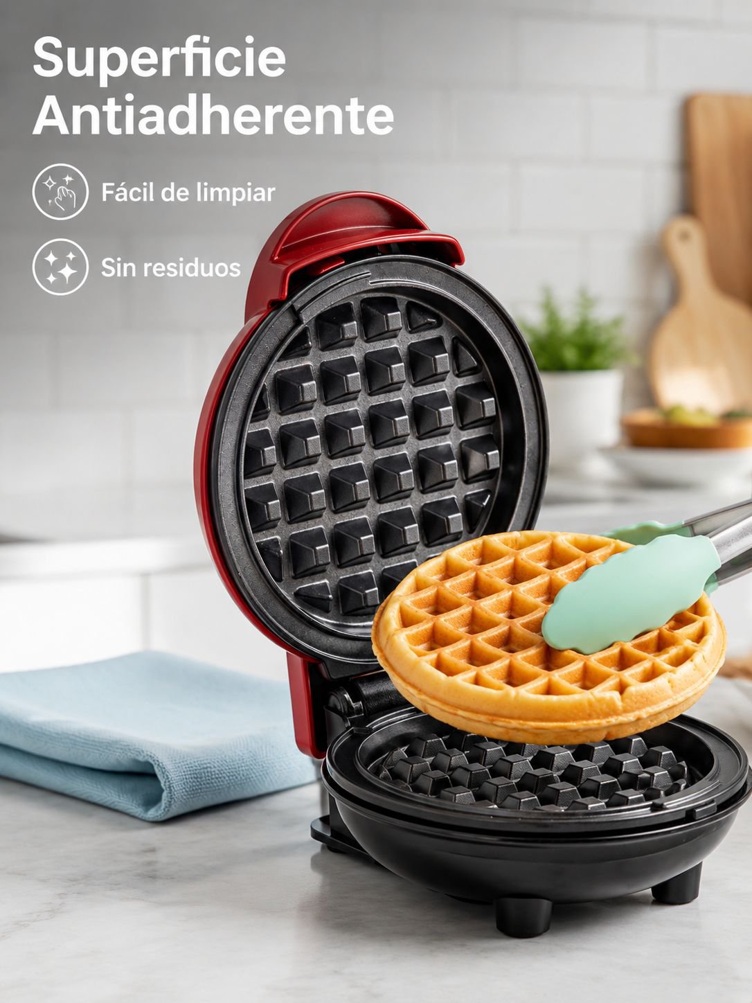 Máquina portátil para gofres