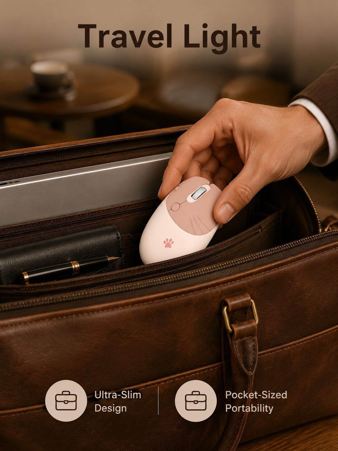 Portable Silent Wireless Office Mouse
