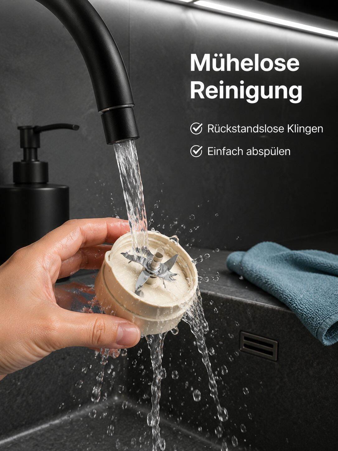 Tragbarer Entsafter mit USB-Ladefunktion