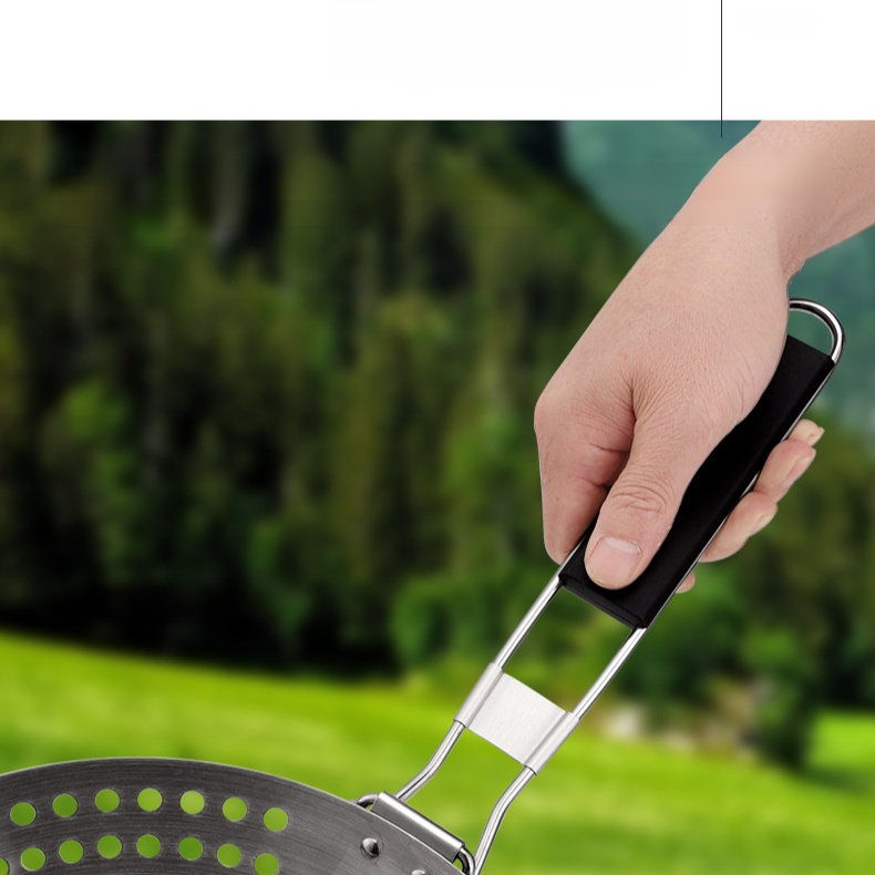 Foldable Handle Grill Pan