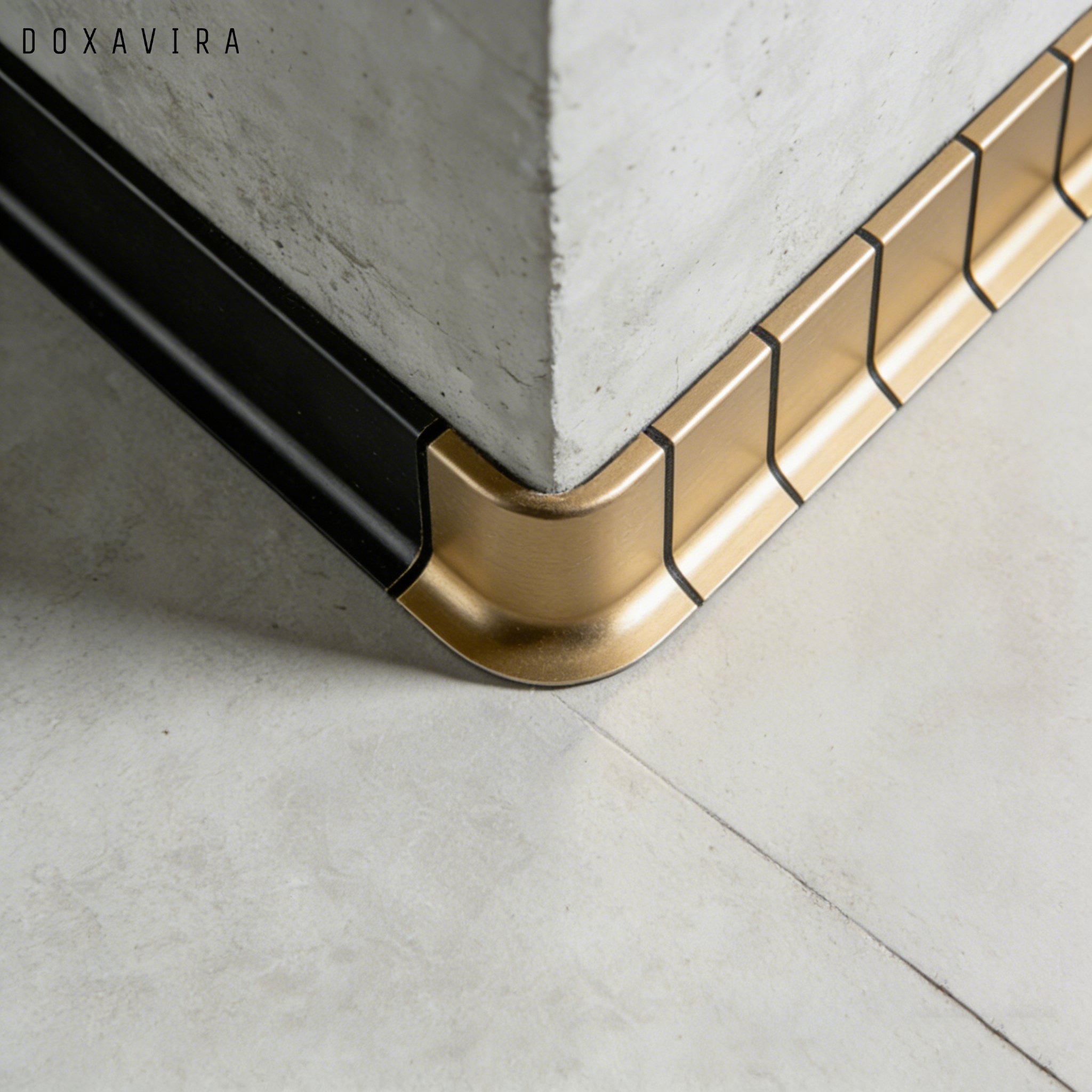 Montáž hliníkové soklové lišty na zeď