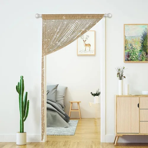 실버 실 커튼 문발 