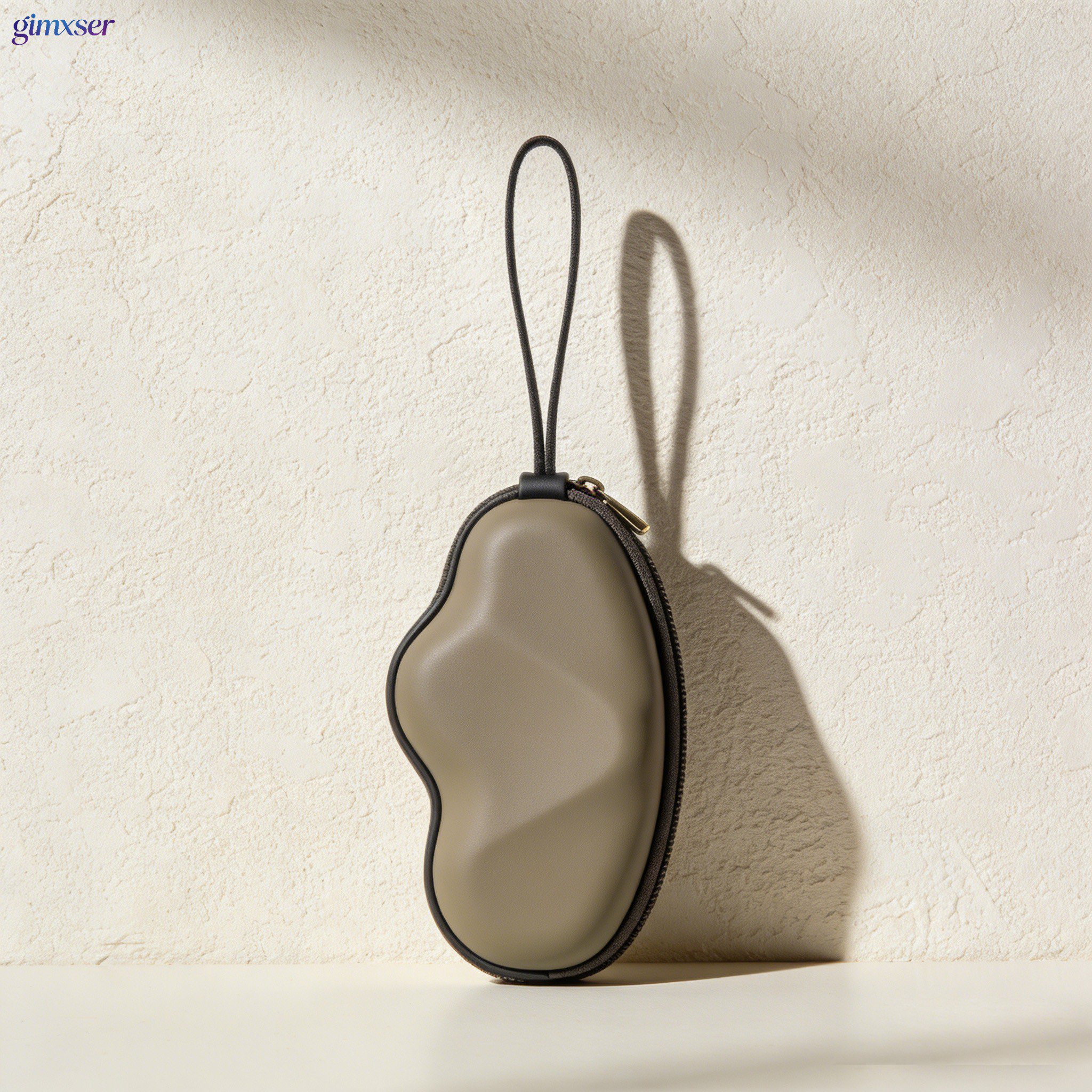 Front view of portable data cable storage bag