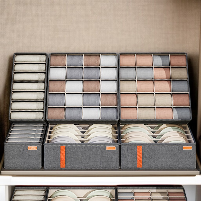 Home Basic Storage Containers Foldable Cabinet Storage Divider Drawer Storage Box for Jeans T Shirt 