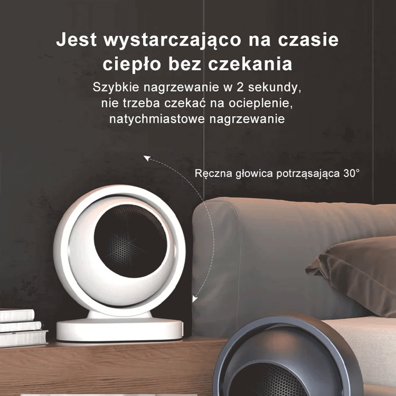 Bezświetlna błyskawiczna nagrzewnica powietrza