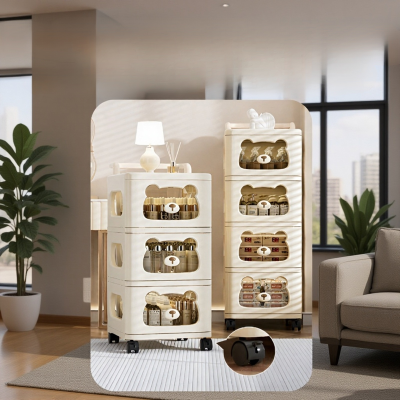 Multifunktionaler Haushaltslagerschrank im Wohnzimmer