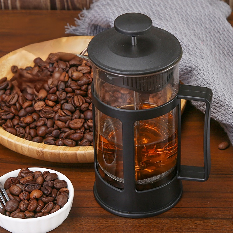 Handpress Kaffeekanne mit Edelstahlfilter