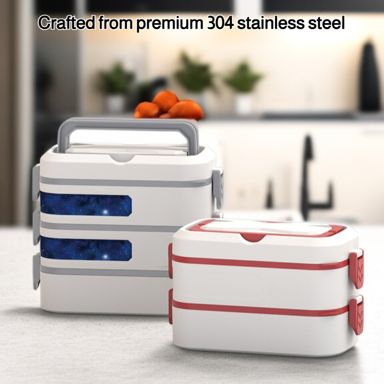 Multi-compartment 304 stainless steel lunch box