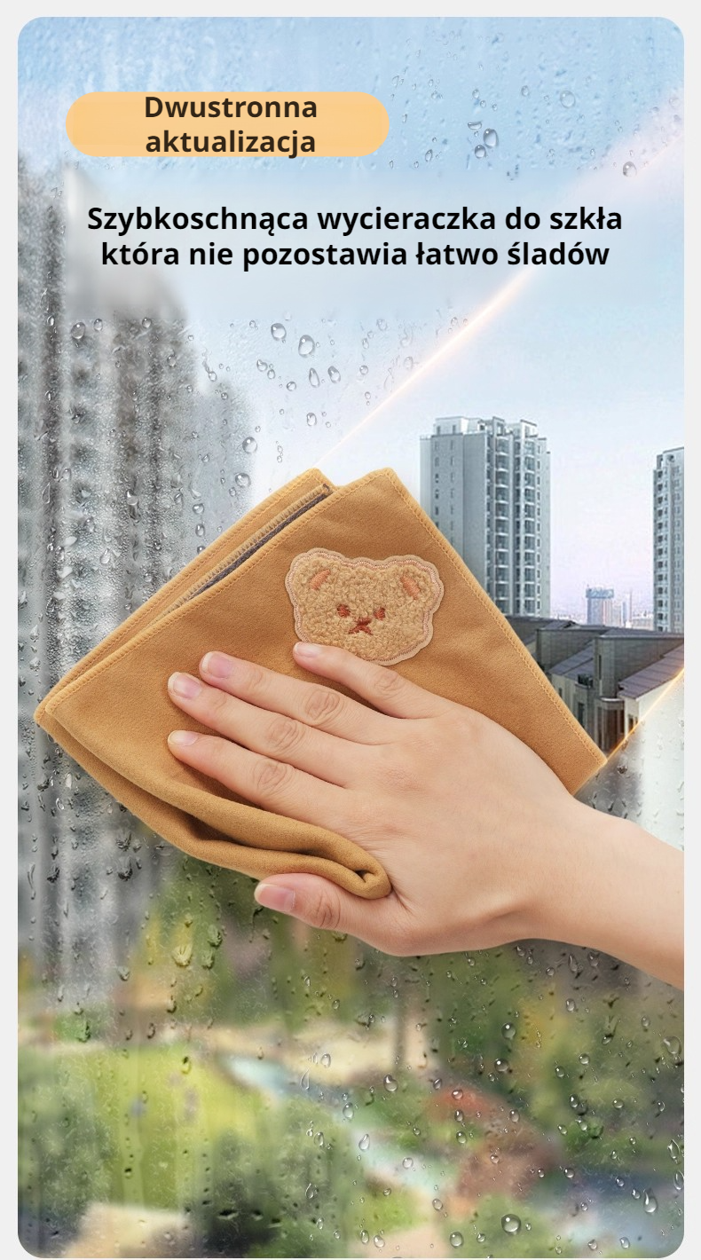 Zamszowa ściereczka czyszcząca do karoserii auta